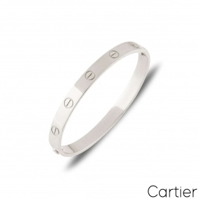 Cartier White Gold Love Bracelet Size 17 B6035417 Cartier White Gold Love Bracelet Size 17 B6035417